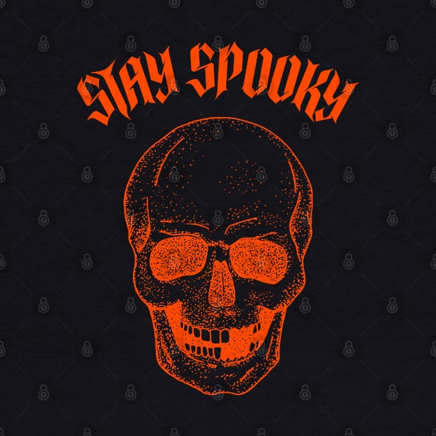 Orange Skull - Stay Spooky! by Dodo&FriendsStore